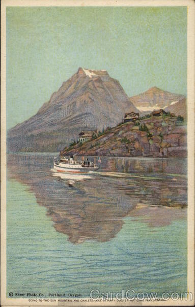 Going-to-the-Sun Mountain and Chalets, Lake St. Mary Glacier National Park Montana