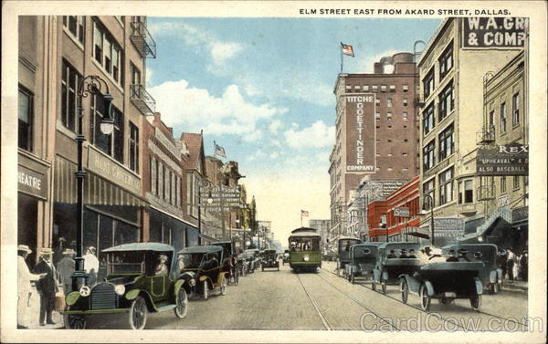 Elm Street from Akard Street Dallas Texas
