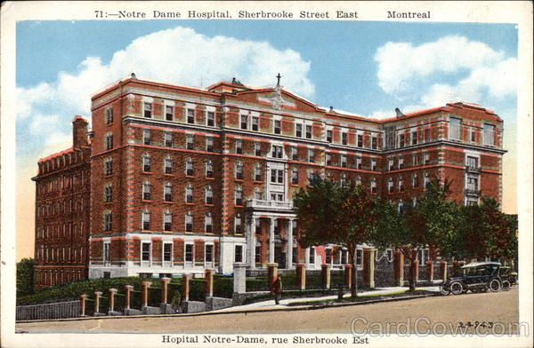 Notre Dame Hospital, Sherbrooke Street East Montreal QC Canada