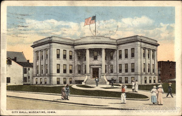 View of City Hall Muscatine Iowa
