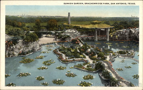 Brackenridge Park - Sunken Garden San Antonio Texas