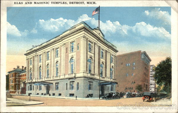 Elks and Masonic Temples Detroit Michigan