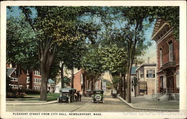 Pleasant Street from City Hall Newburyport Massachusetts