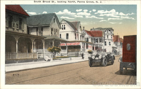 South Broad Street, Looking North Penns Grove New Jersey