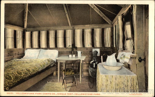 Yellowstone Park Camps Co., Single Tent Yellowstone National Park Wyoming