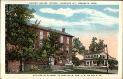 Historic Walker Taverns, Cambridge Jct Postcard