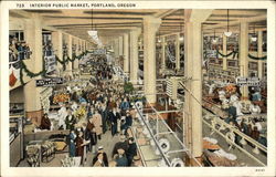 Interior Public Market Postcard