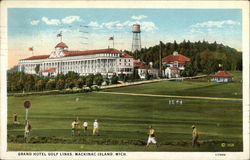 Grand Hotel Golf Links Mackinac Island, MI Postcard Postcard
