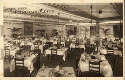 Hotel Carls-Rite - Dining Room Postcard
