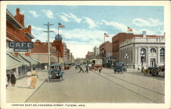 Looking east on Congress Street Postcard