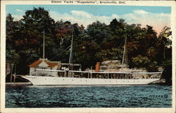 Steam Yacht "Magadoma" Brockville, ON Canada Ontario Postcard Postcard