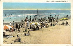 Beach Scene Postcard