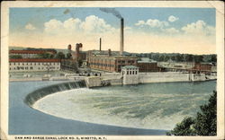 Dam and Barge Canal Lock No. 5 Postcard