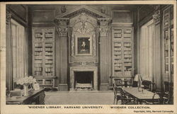 Widener Library, Harvard University, Widener Collection Postcard