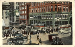 State and Washington Streets Postcard