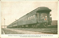 All-Steel "Oriental Limited" Postcard