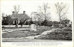 Site of Virginia Colonial Capitol Williamsburg, VA Postcard Postcard