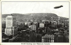 Blimp Circling Postcard