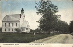 Town Hall Danville, NH Postcard Postcard