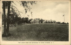 The Lodge over the entrance to Howe Caverns Postcard