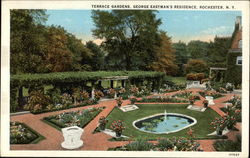 Terrace Gardens, George Eastman's Residence Postcard