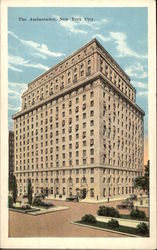 The Ambassador New York, NY Postcard Postcard