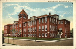 Public School Washington, NC Postcard Postcard