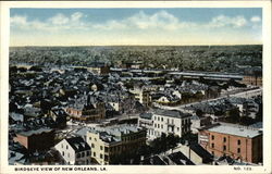 Birdseye View of New Orleans Postcard
