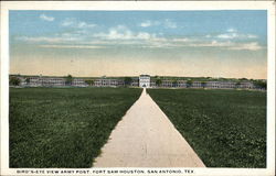 Bird's-eye view Army Post, Fort Sam Houston Postcard