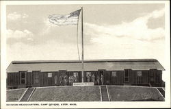 Division Headquarters, Camp Devens Ayer, MA Postcard Postcard