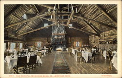 Old Faithful Inn Dining Room Postcard