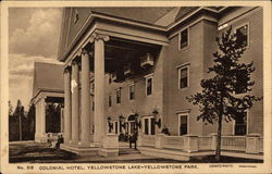 Colonial Hotel, Yellowstone Lake Postcard