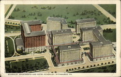 Schenley Apartments and Hotel Schenley Postcard