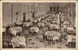 The Travertine Room showing pipe organ, Hotel Lincoln Postcard