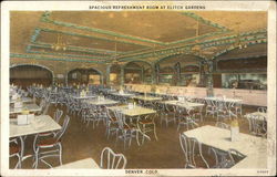 Spacious Refreshment Room at Elitch Gardens Postcard