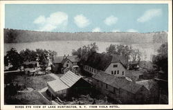 View of Lake from Viola Hotel Postcard