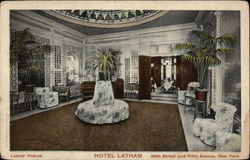 Hotel Latham, New York City Postcard