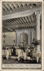 Section Main Dining Room, Hotel Pennsylvania Postcard