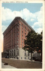 The Hotel Kimball Springfield, MA Postcard Postcard