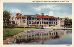 Casino and Lagoon, Belle Isle Park Postcard