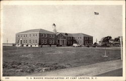 U.S. Marine Headquarters at Camp LeJeune Postcard