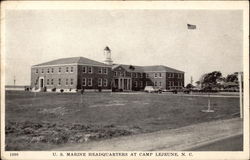 U.S. Marine Headquarters at Camp LeJeune North Carolina Postcard Postcard