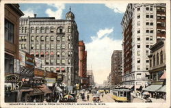 Hennepin Avenue, north from Sixth Street Postcard