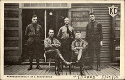 Representative K of C Secretaries Postcard