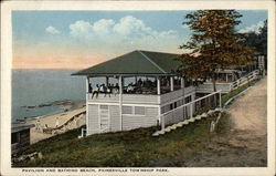 Pavilion and Bathing Beach, Painesville Township Park Ohio Postcard Postcard