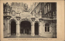 De Witt Clinton High School - Tenth Avenue Entrance Postcard
