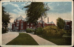 Masonic Home and Drive Postcard