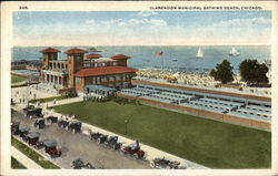 Clarendon Municipal Bathing Beach Chicago, IL Postcard Postcard