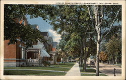 View of Fourth Street, Looking West Postcard