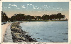 Breezy Point, Seaside Park Bridgeport, CT Postcard Postcard